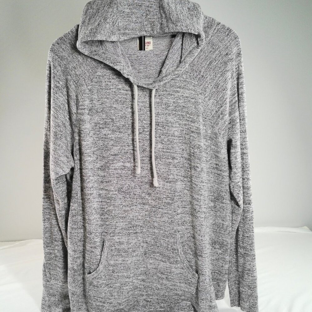 Mossimo Supply Co XL Gray Heather Pullover Hoodie Kangaroo Pocket
